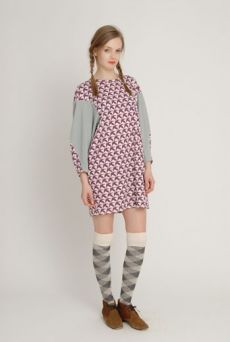 AW1213 THOUSAND PHEASANTS WEEBLE TUNIC - EVER GREEN - Other Image